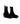 Black Suede Hi-Top Chelsea Boots